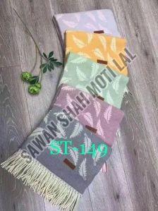 Chinese Woolen Printed Stole