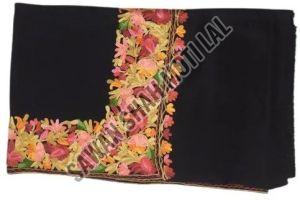 Ladies Semi Pashmina Embroidered Border Shawl