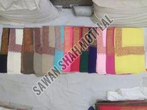 Multicolor Polywool Neem Dour Shawl