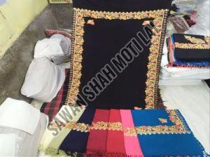 Ladies Embroidered Acrylic Border Stole