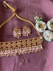 Ladies Designer Polki Choker Set