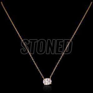 925 Sterling Silver Moissanite Diamond Pendant