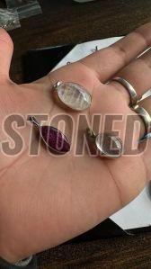 925 Sterling Silver Natural Ruby Gemstone Pendant