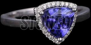 Ladies 925 Sterling Silver Tanzanite Ring