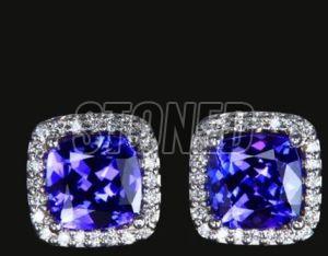 Ladies Tanzanite Bold Earring Stud