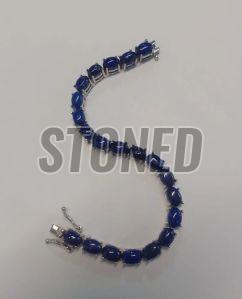 Lapis Lazuli Bracelet in Sterling Silver 925