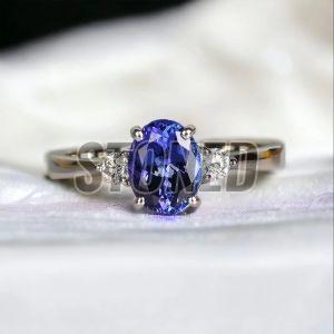 Natural Tanzanite Engagement Ring for Women