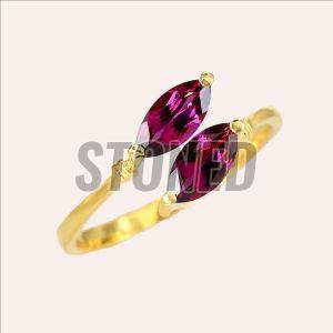 Sterling Silver 925 Rhodolite Ring