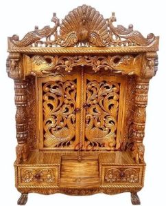 11X5X165 Inch Designer Wooden Temple