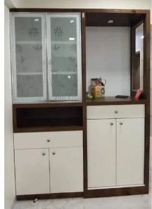 15X6X21 Inch White Wooden Cabinet