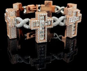 925 Sterling Silver Diamond Bracelet