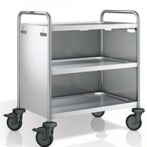 Stainless Steel Food Serving Trolley