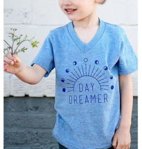 Kids V Neck T Shirt