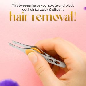 GB-3023 Square Tip Tweezer with Rubber Grip