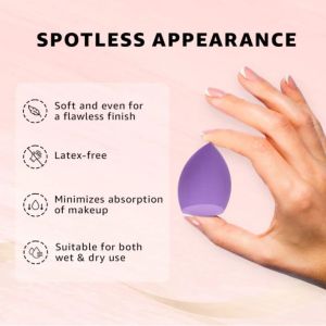 GB-3063 Charming Blue Microfiber Makeup Sponge Blender