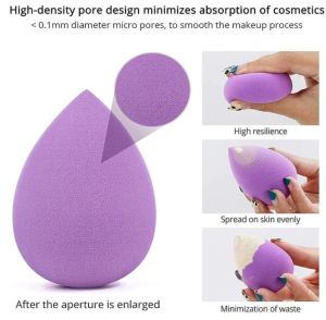 GB-3063 Charming Blue Microfiber Makeup Sponge Blender