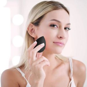 GB-3065 Dark Black Microfiber Makeup Sponge Blender
