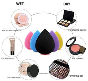 GB-3065 Dark Black Microfiber Makeup Sponge Blender