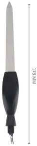 GB-3043 Stainless Steel Nail Filer with Cuticle Trimmer