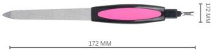 GB-3044 Stainless Steel Nail Filer with Cuticle Trimmer