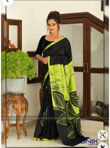 Printed Mulmul Cotton Saree