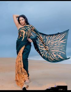 Printed Mulmul Cotton Saree