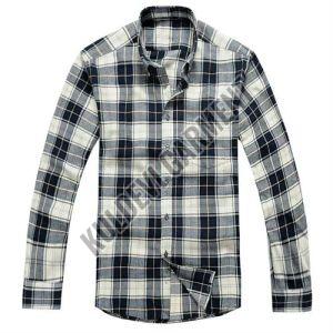 Mens Cotton Full Sleeves Checked Shirt