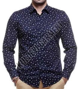 Mens Cotton Printed Full Sleeve Shirt