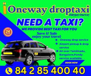 Oneway drop taxi service