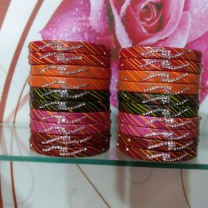 Multicolor Lahar Lac Bangle Set