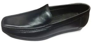 Mens Black Slip On Leather Shoes