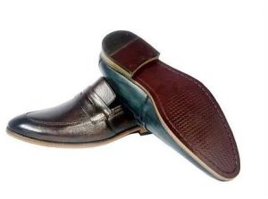 Mens Brown Slip On Leather Shoes