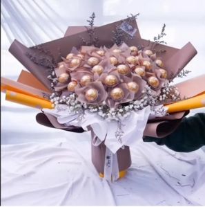 Lavender Trench Chocolate Bouquet