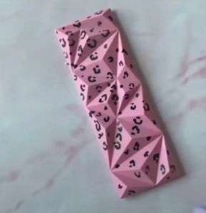 Pink Leopard Print Cereal Chocolate Bar