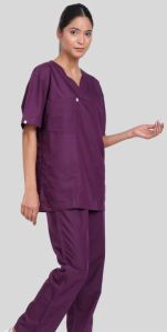 Plum Purple Women Medical Scrub