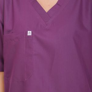 Plum Purple Women Medical Scrub