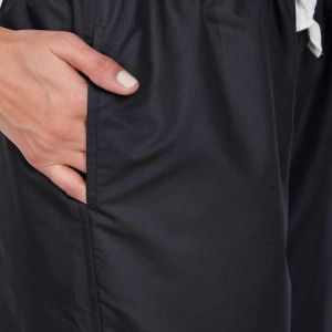 Band Collar Charcoal Black Women Scrub