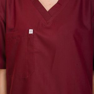 Veda V-Red Women Scrub