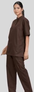 Band Collar  Women Scrub