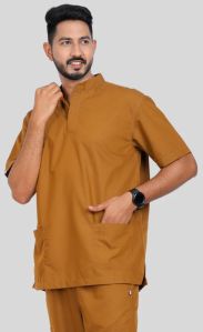 Vinda Band Collar  Desert Camel Men Scrub