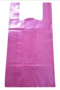 Pink Plastic Carry Bags