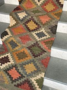 Diamond Design Handmade Stair Runner Rug