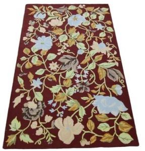 Floral Hand Tufted Wool Carpet