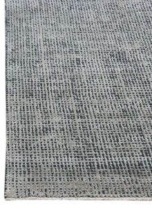 Grey Handknotted Bamboo Silk Carpet