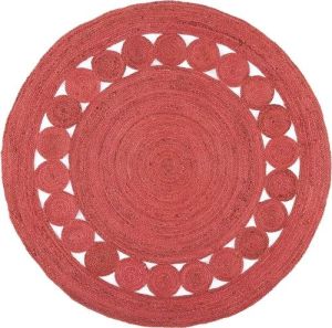 Handmade Round Natural Jute Rug