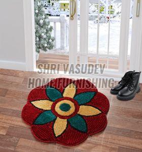 Luxury Hand Tufted Luxurious Flower Mat