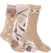 Ladies Polyester Thumb Socks