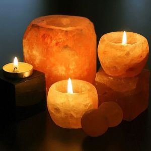 Himalayan Pink Rock Salt Candle Holder