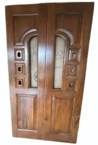 African Teak Wood Pooja Room Door