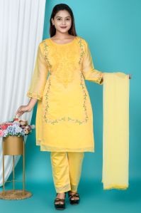 Ladies Yellow Pant Suit